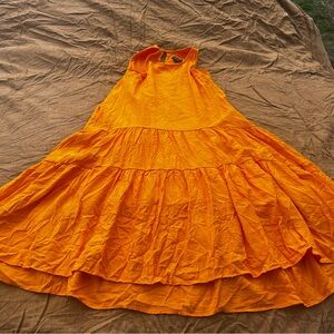 Maeve by Anthropologie Tiered High/Low Ruffled Prairie Summer Dress Size XSP